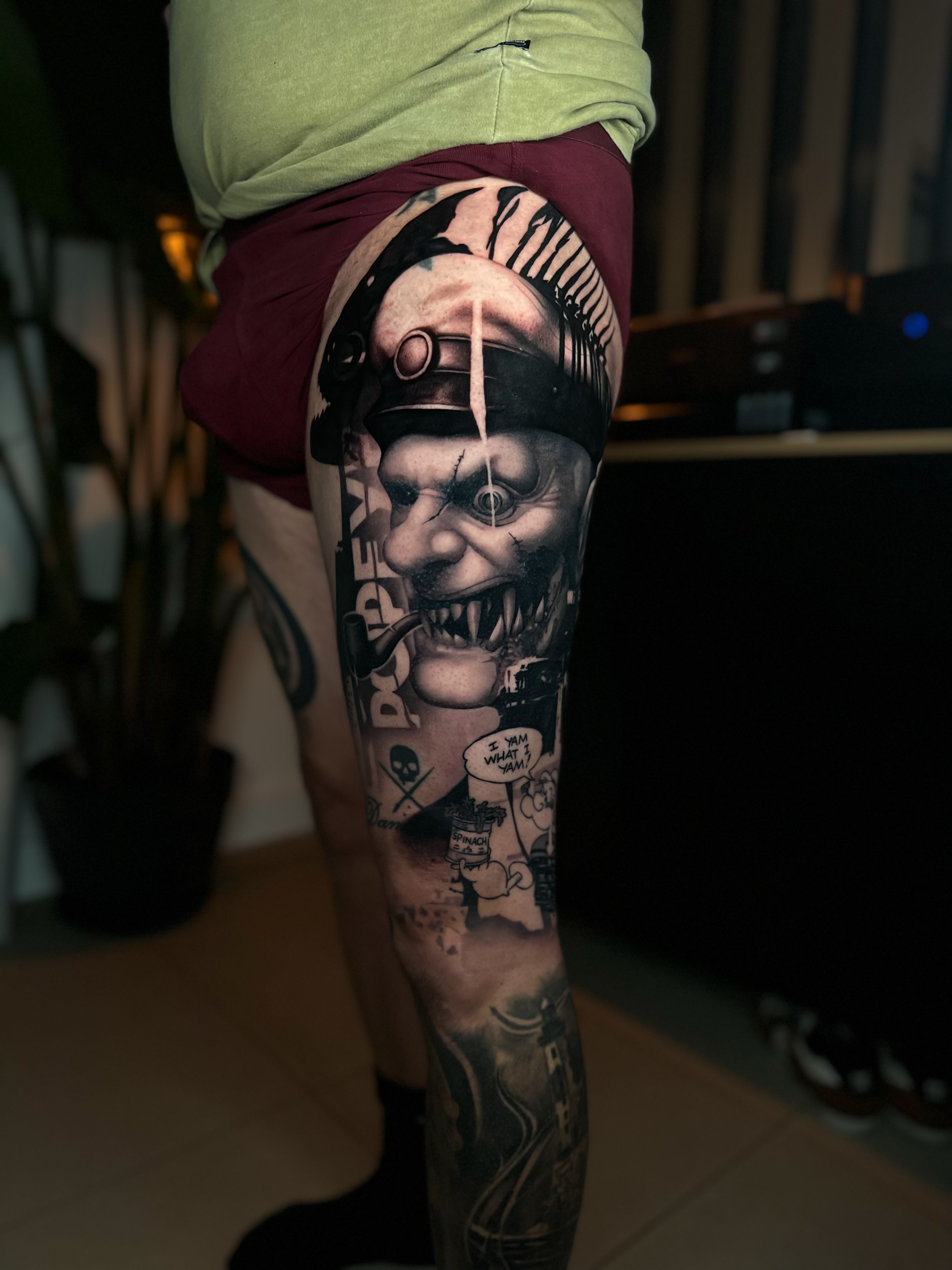 Realism B&G tattoo portfolio piece at Titans Legacy Ink