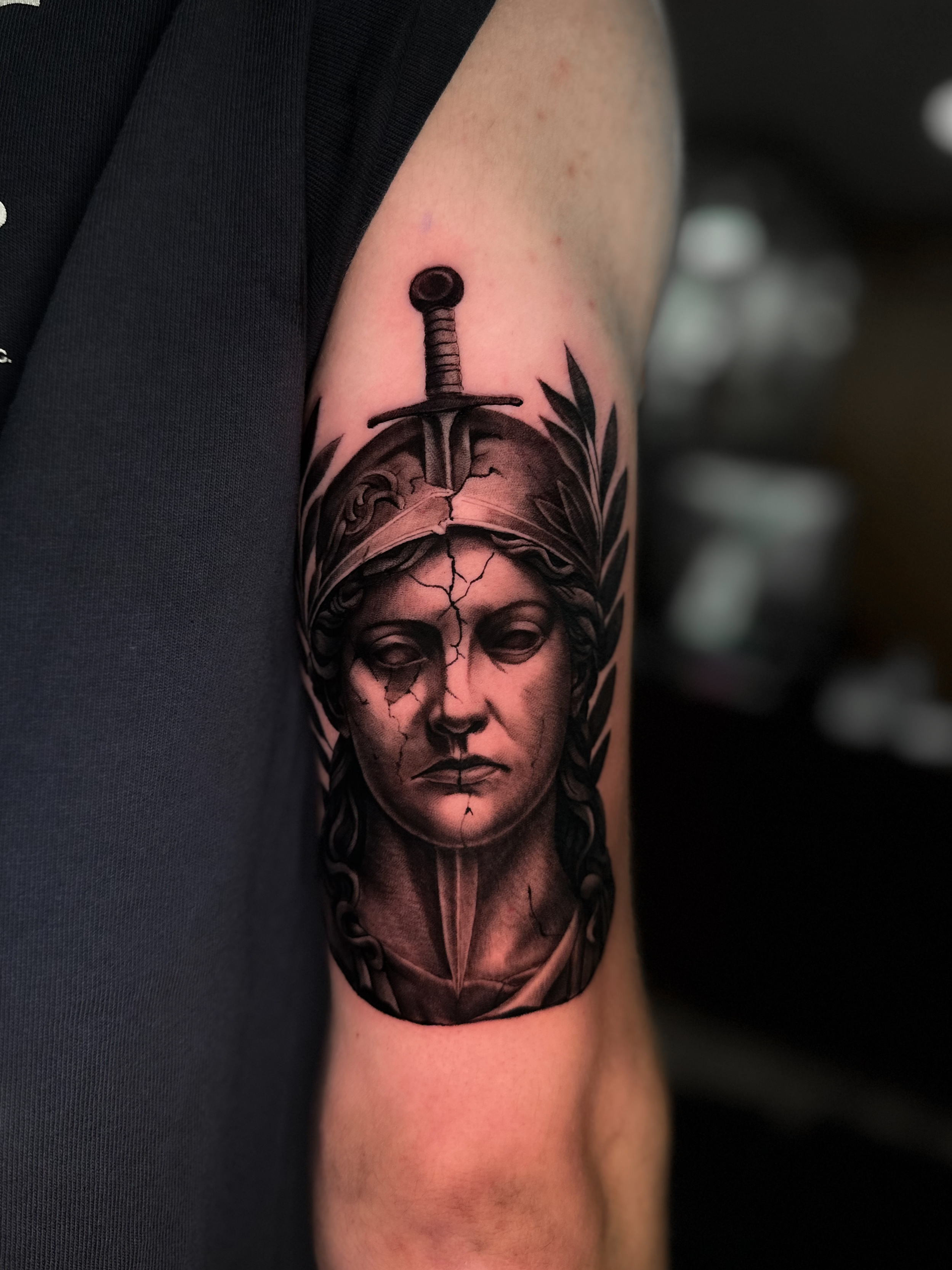 Realism B&G tattoo portfolio piece at Titans Legacy Ink