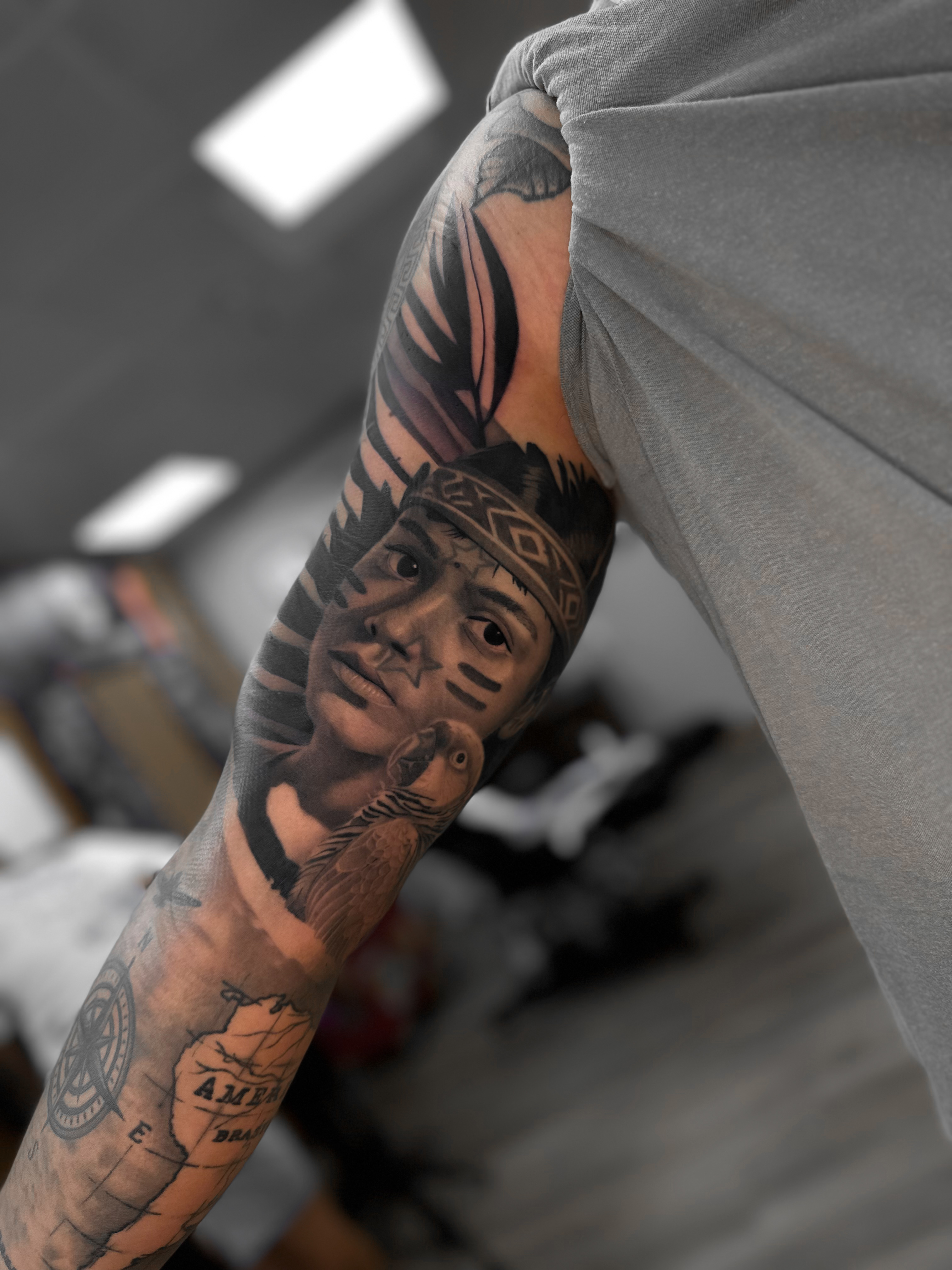 Realism B&G tattoo portfolio piece at Titans Legacy Ink