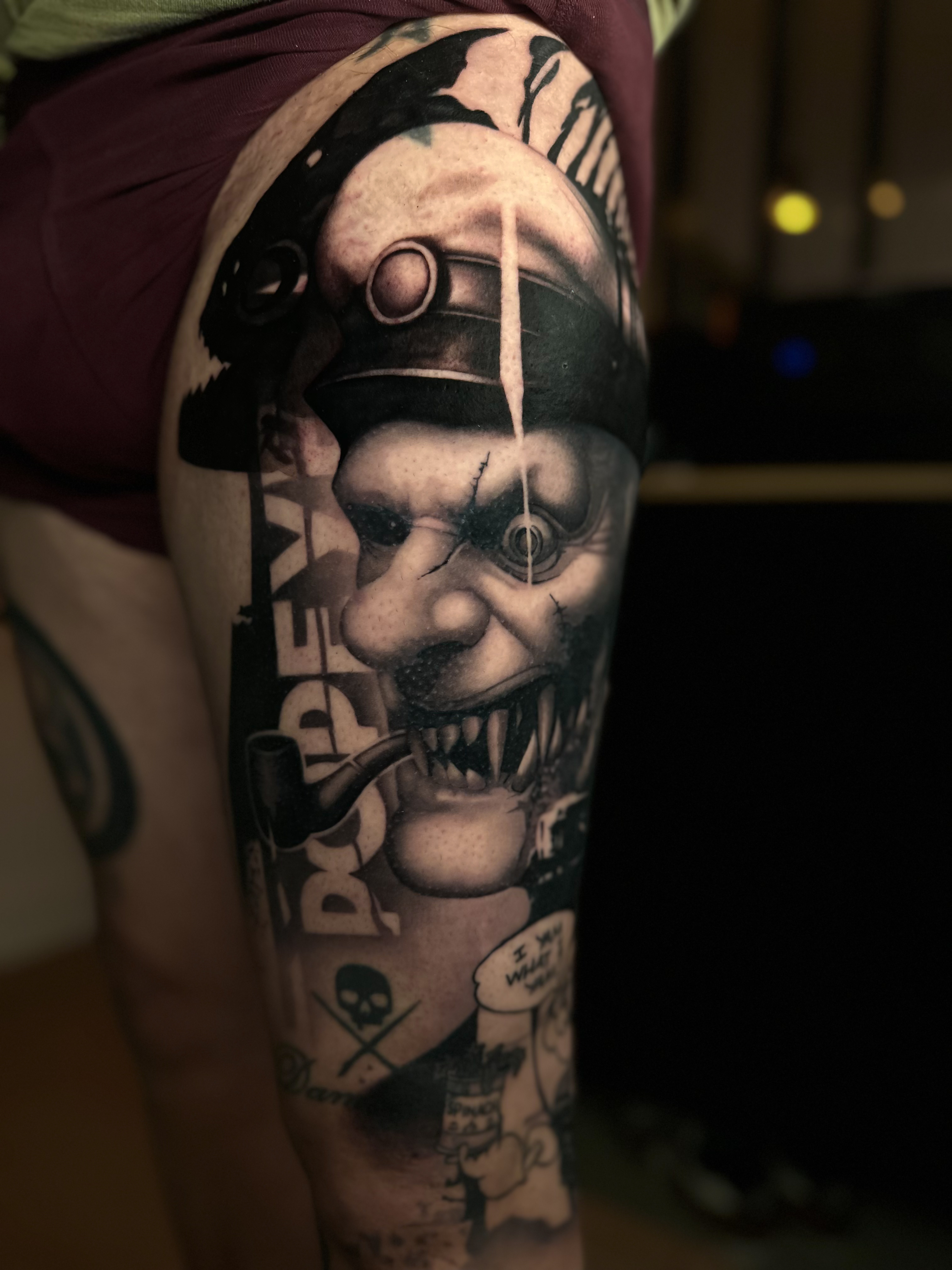 Realism B&G tattoo portfolio piece at Titans Legacy Ink