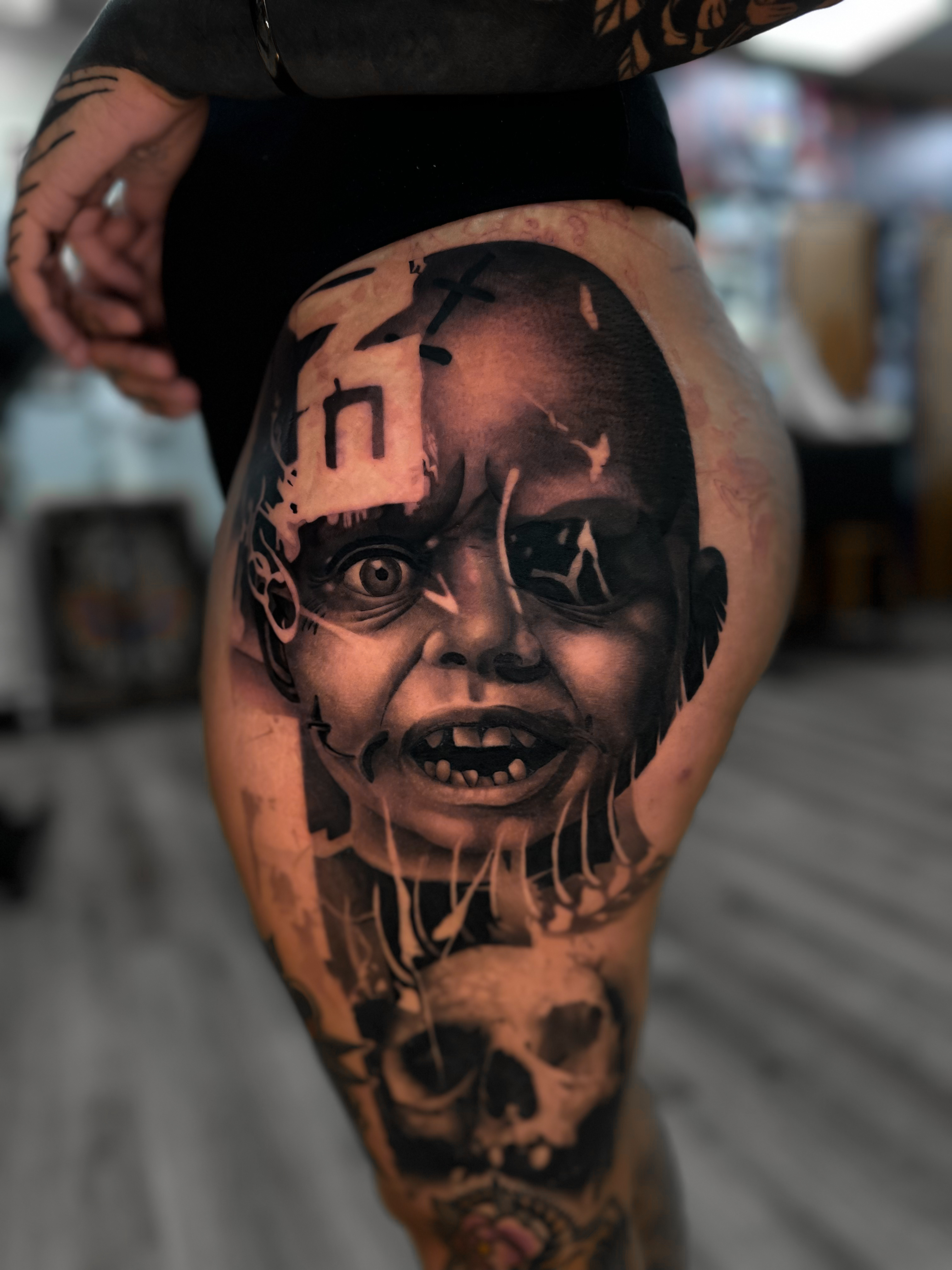 Realism B&G tattoo portfolio piece at Titans Legacy Ink