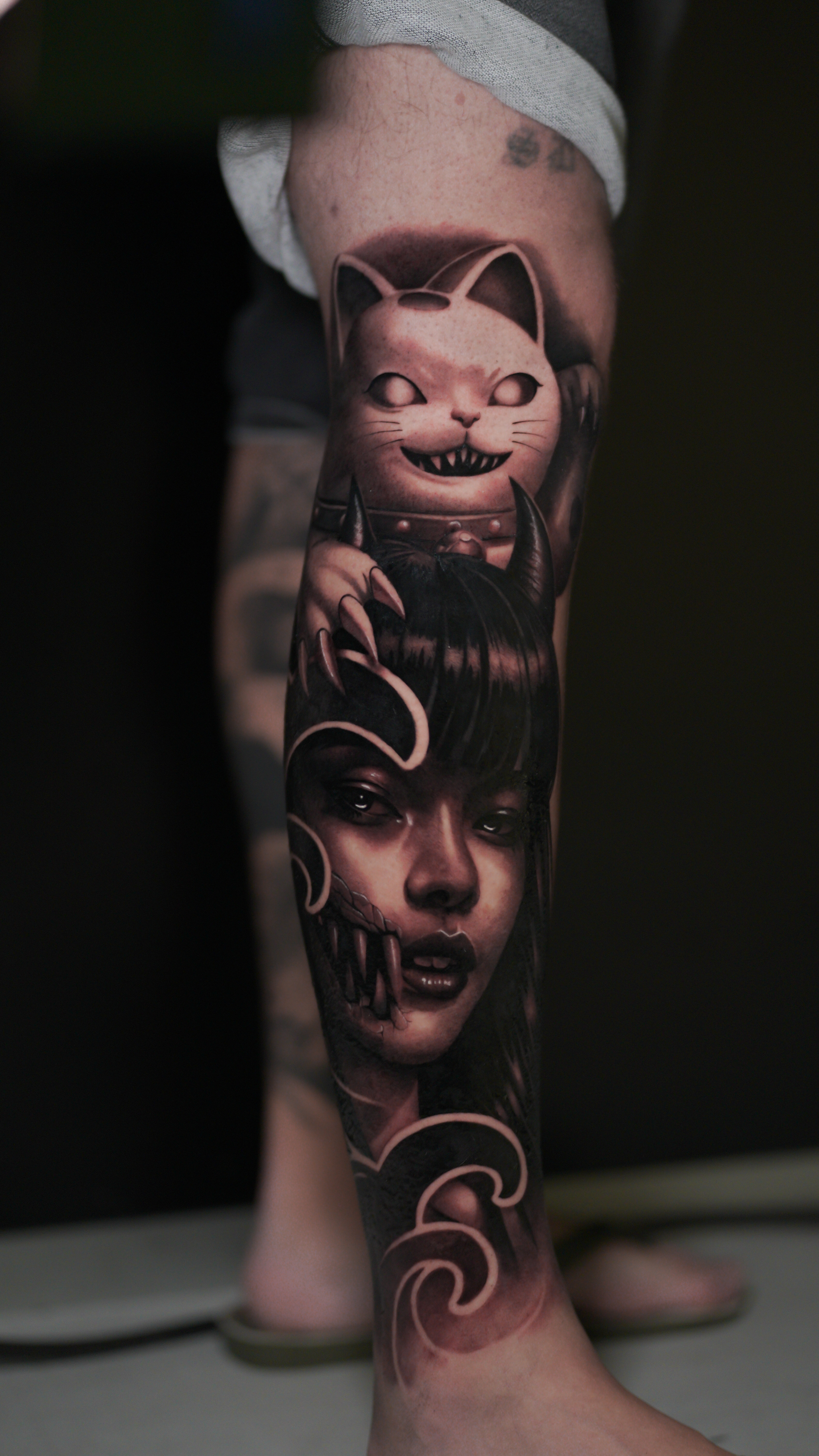 Realism B&G tattoo portfolio piece at Titans Legacy Ink