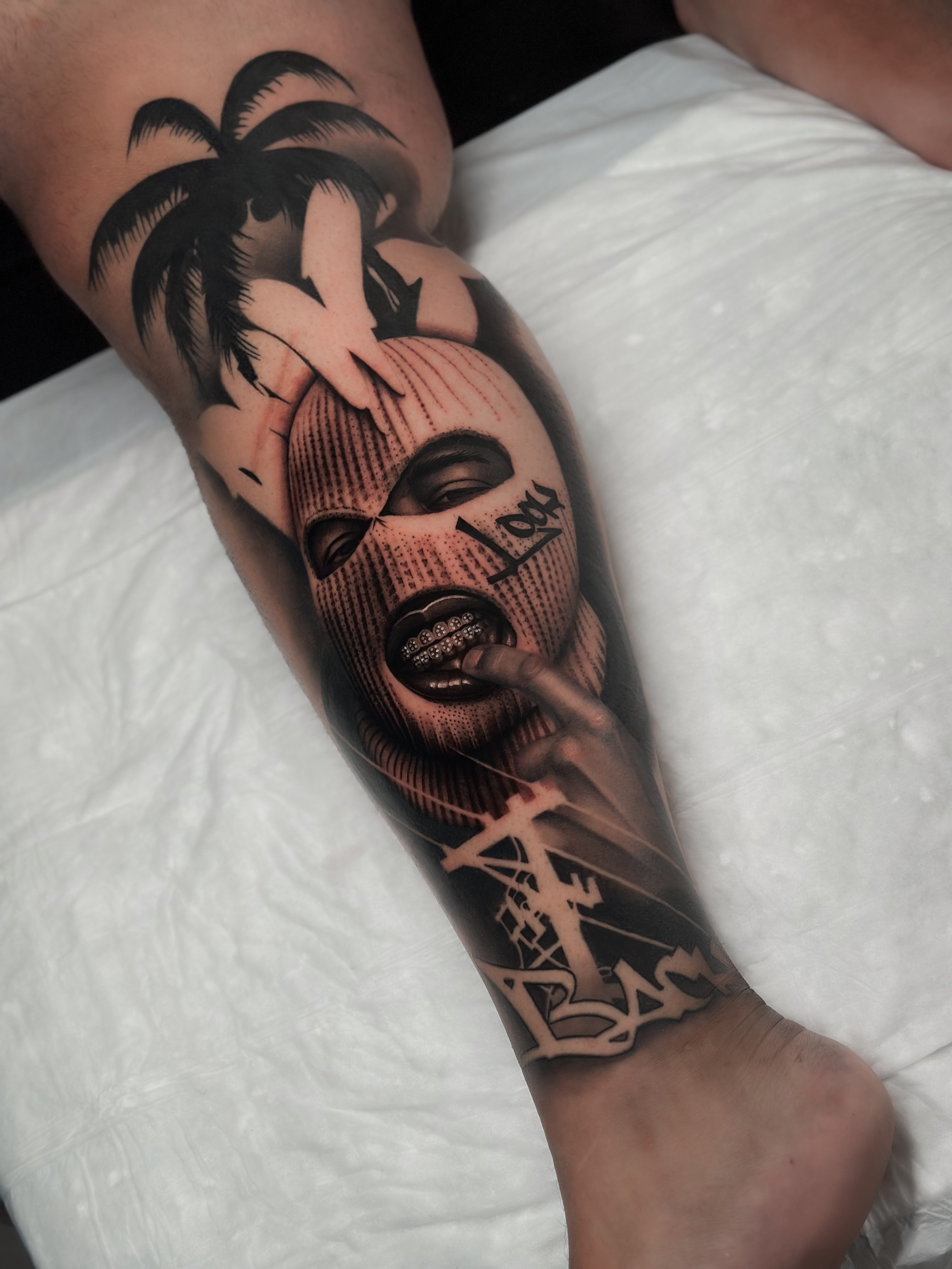 Realism B&G tattoo portfolio piece at Titans Legacy Ink