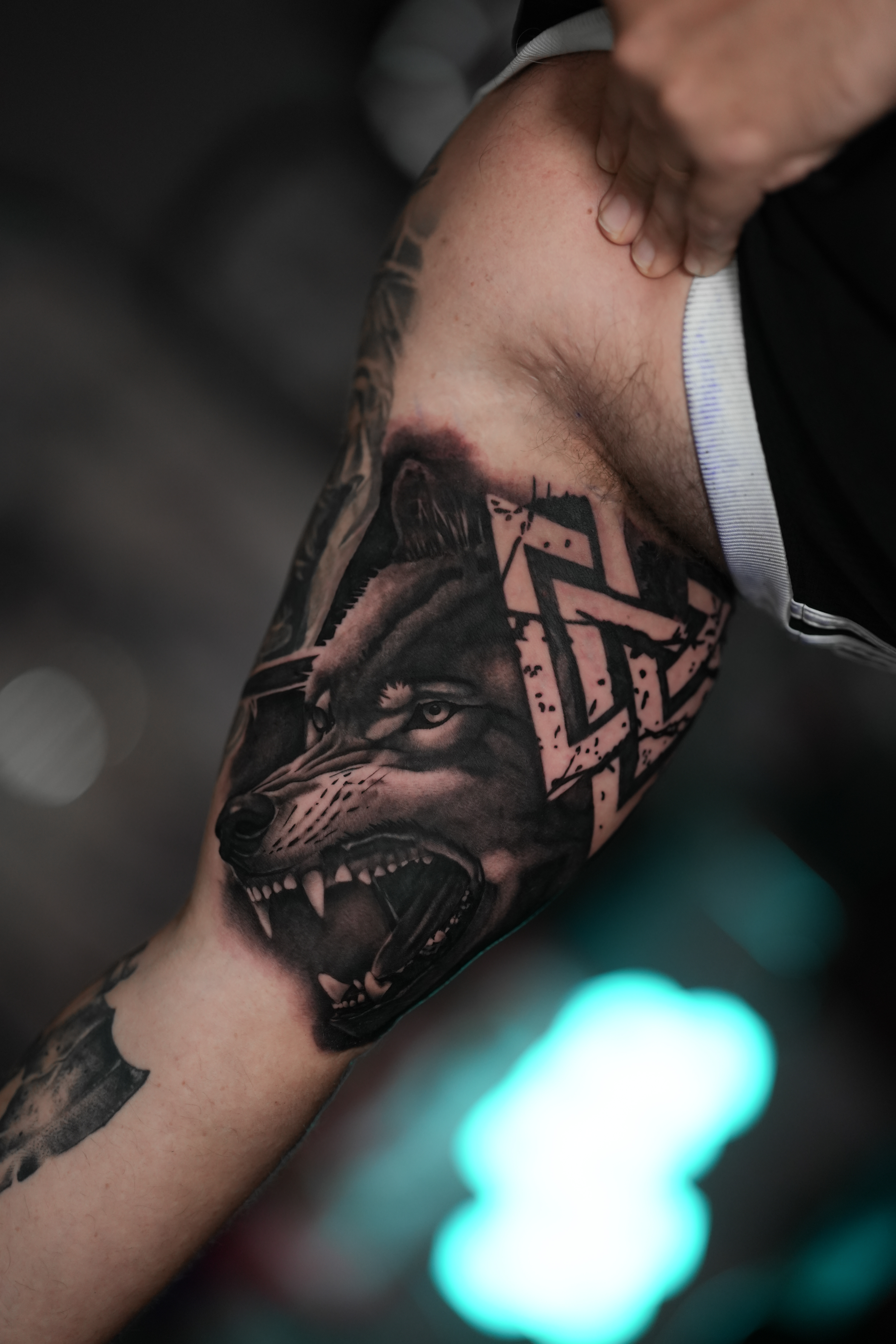 Realism B&G tattoo portfolio piece at Titans Legacy Ink