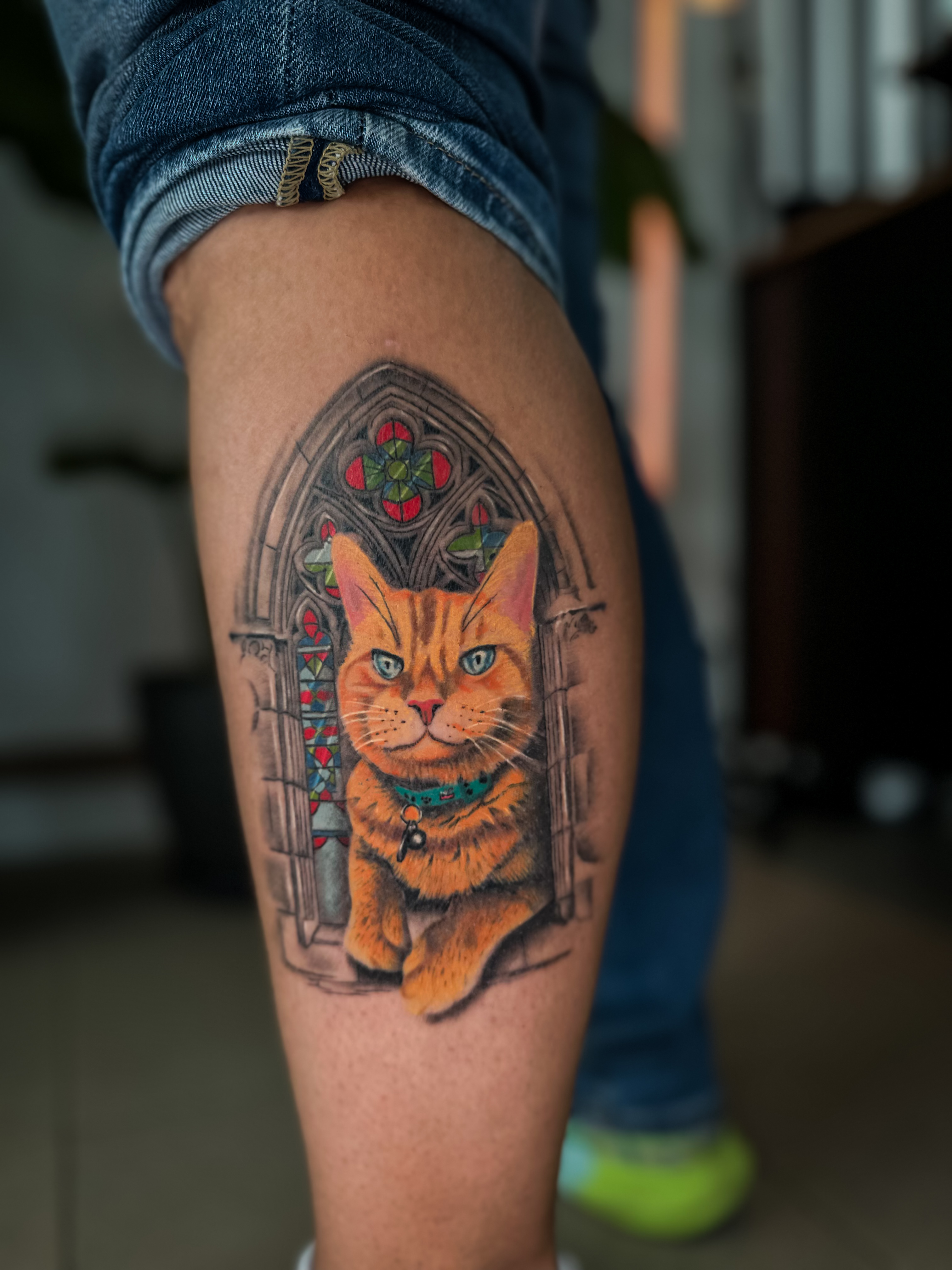 Colour tattoo portfolio piece at Titans Legacy Ink