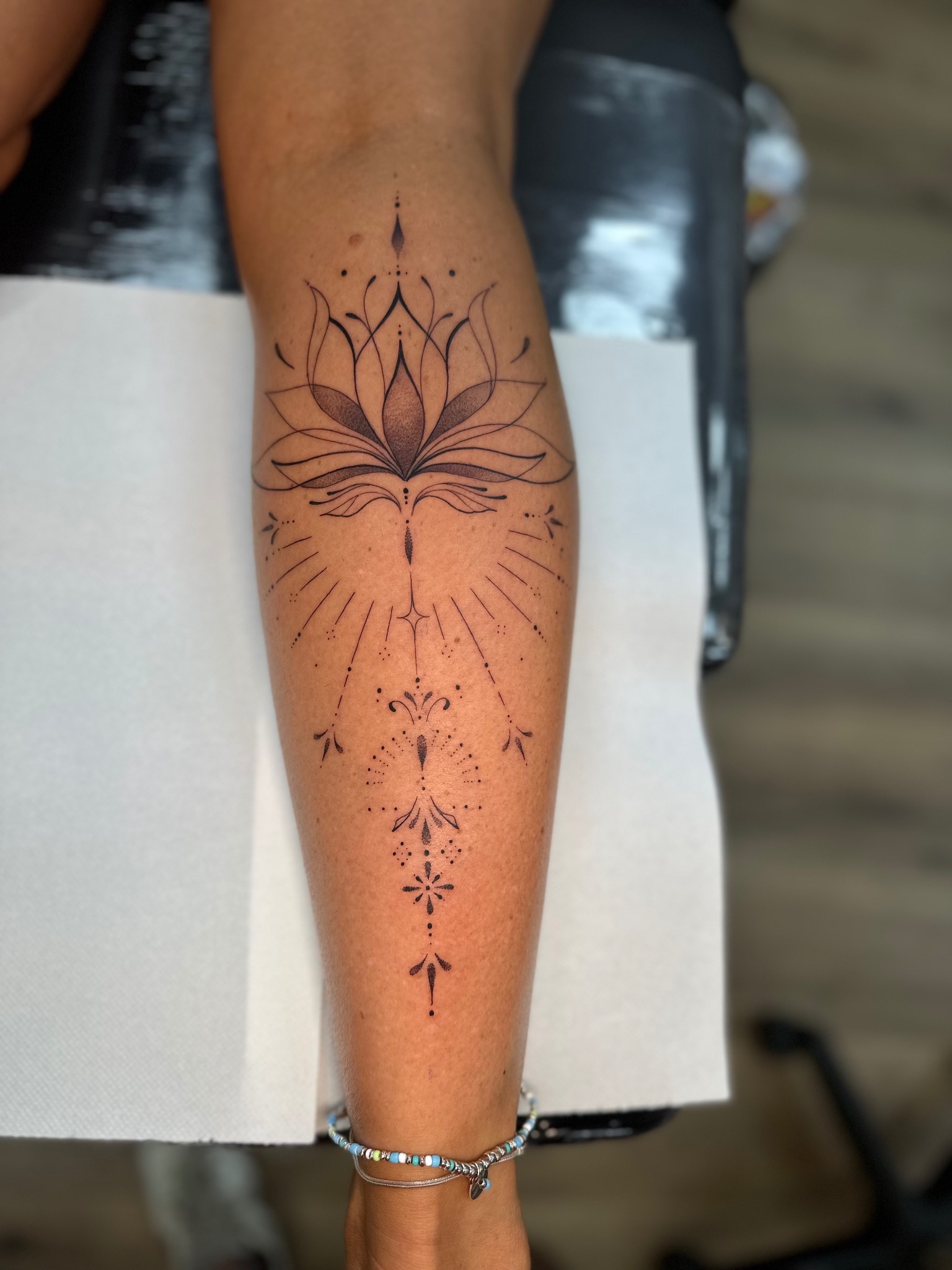 Fine line tattoo portfolio piece at Titans Legacy Ink