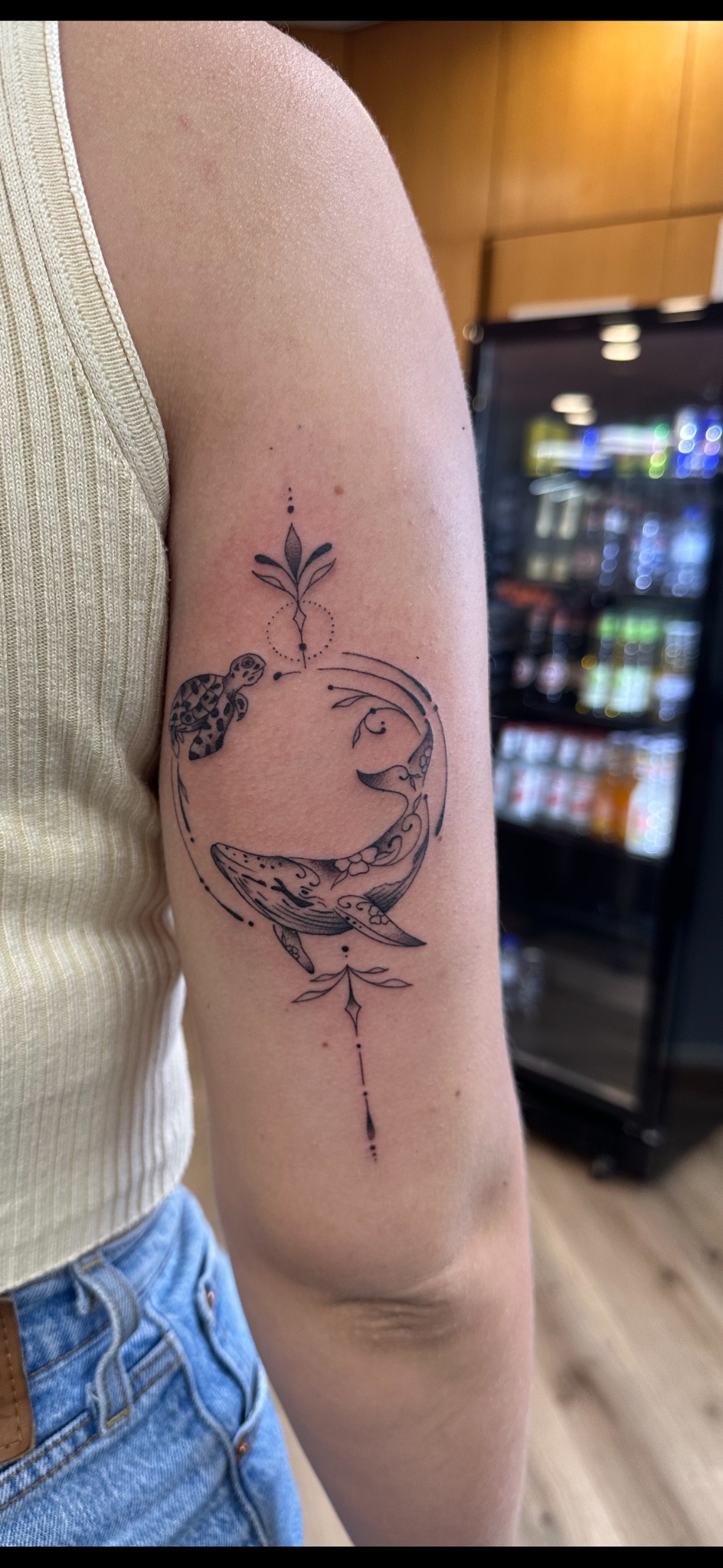 Fine line tattoo portfolio piece at Titans Legacy Ink