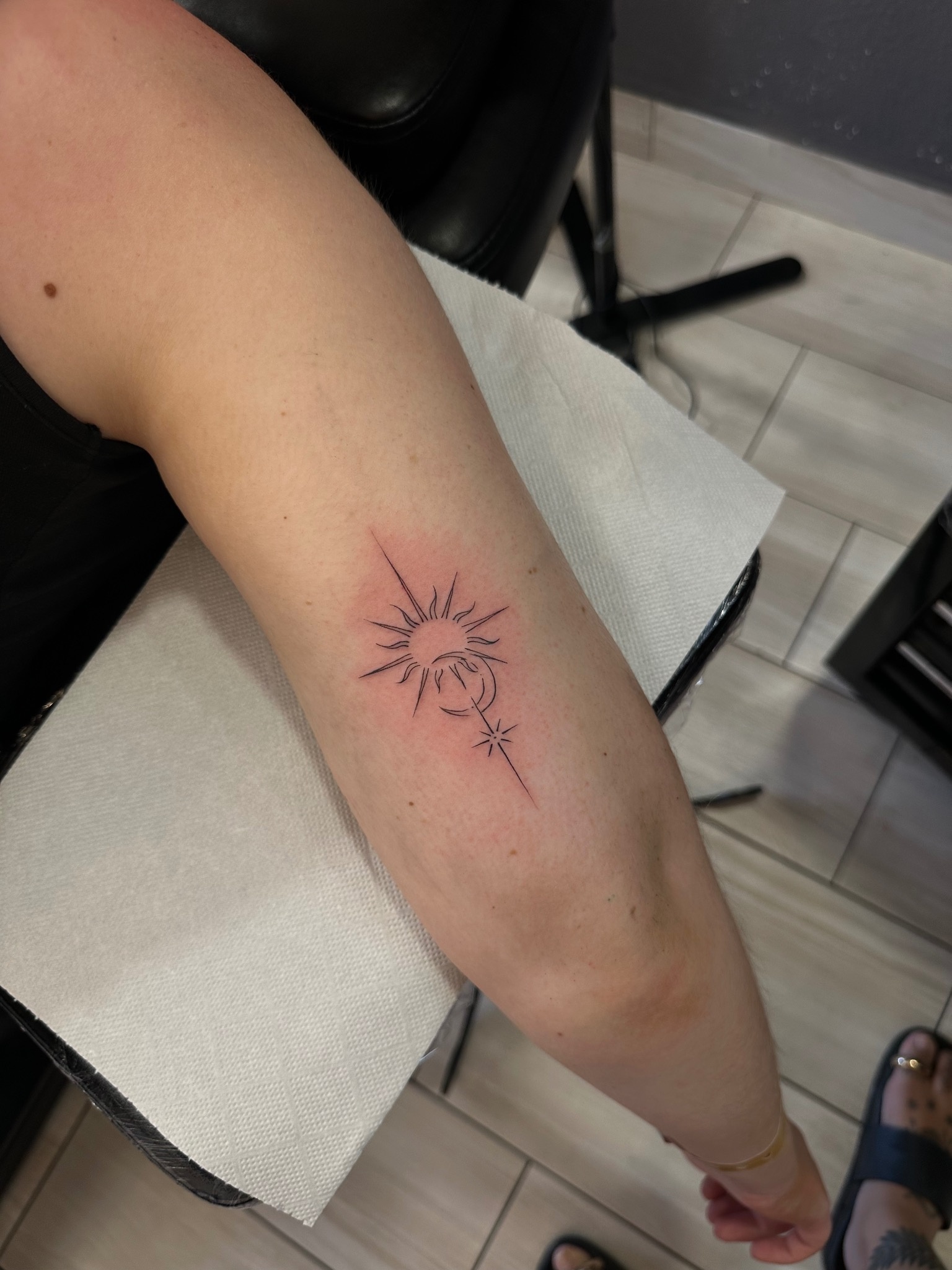 Fine line tattoo portfolio piece at Titans Legacy Ink