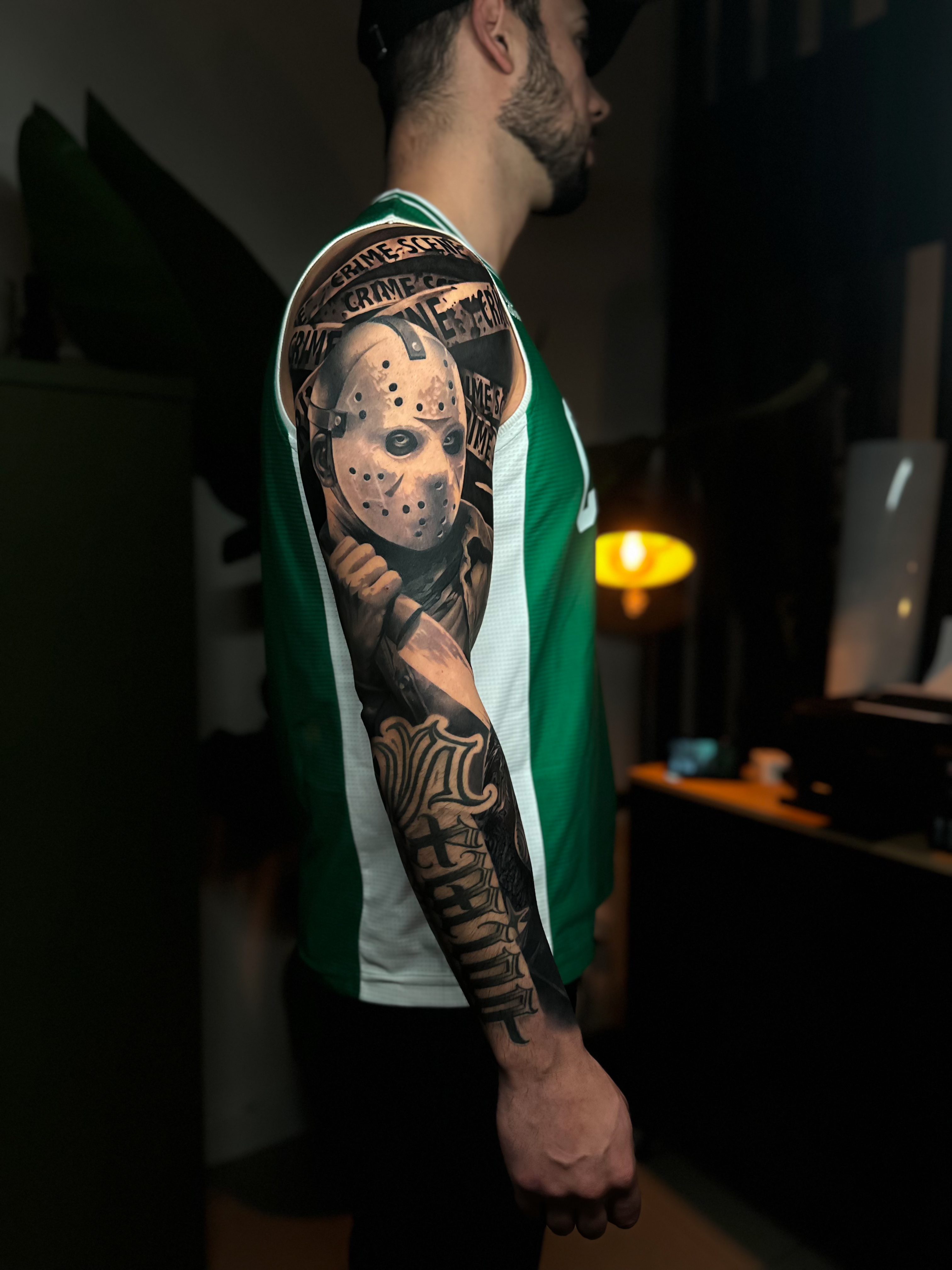 Large scale tattoo portfolio piece at Titans Legacy Ink