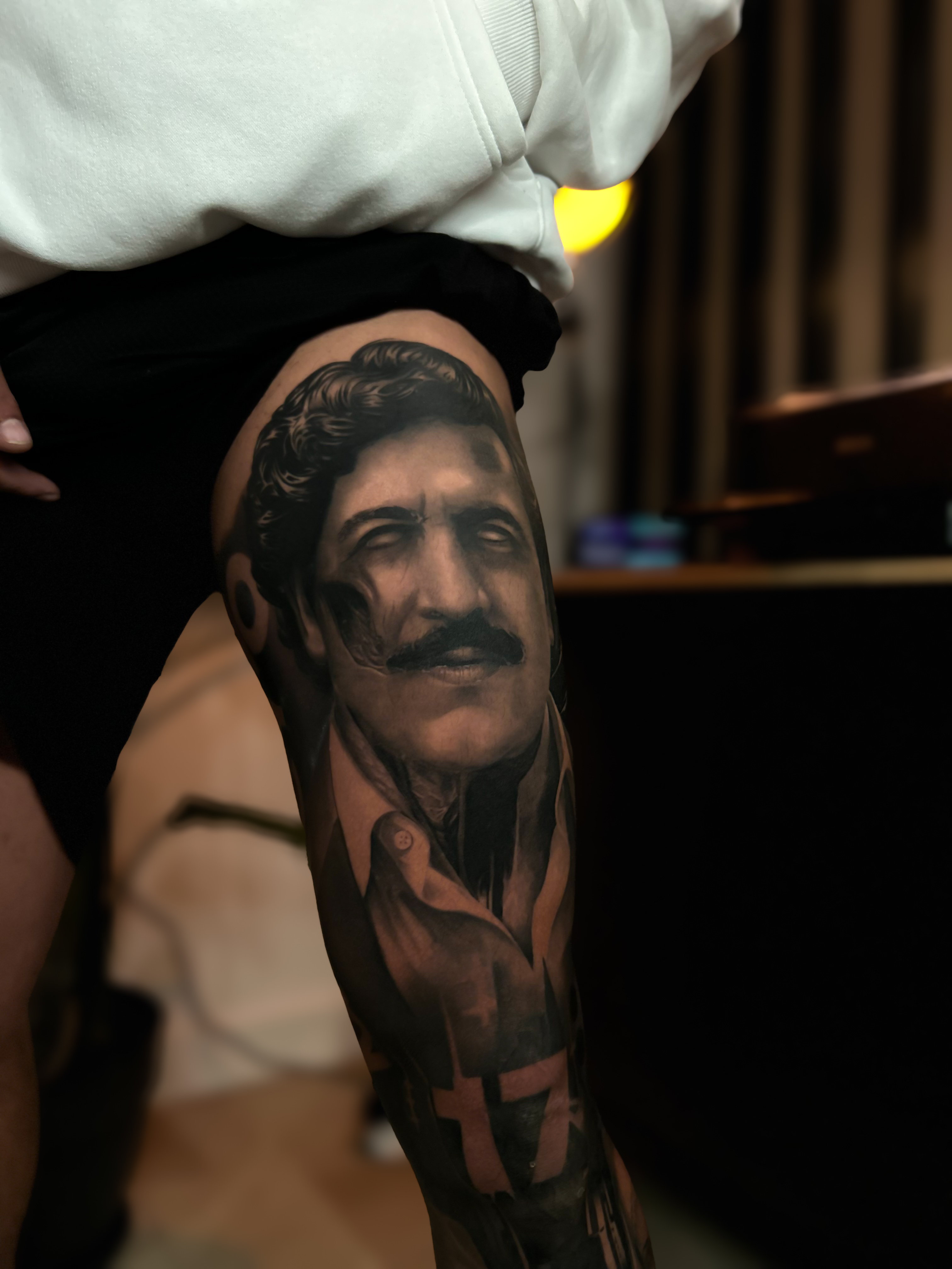 Large scale tattoo portfolio piece at Titans Legacy Ink